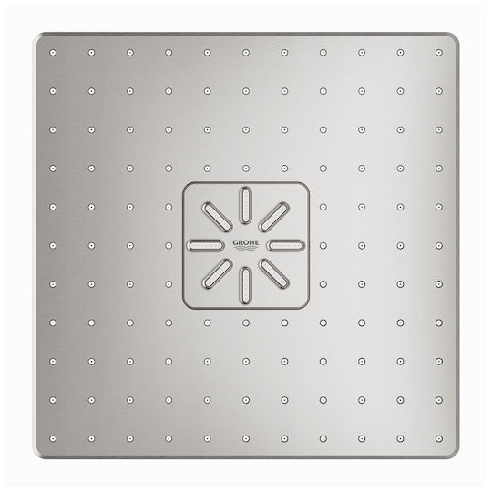 Grohe Rainshower Smartactive 310 Cube Τετράγωνη Κεφαλή Ντουζ 31x31cm με Βραχίονα 40cm Supersteel