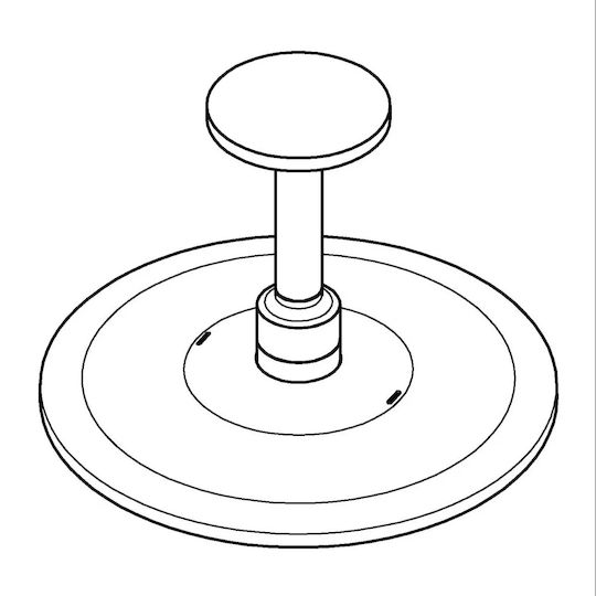 Grohe Rainshower Smartactive 310 Cap Rotund De Duș 31cm Cu Braț 19.2cm Brushed Warm Sunset