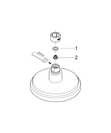 Grohe Cosmopolitan Кръгла Капаче за душ 16см