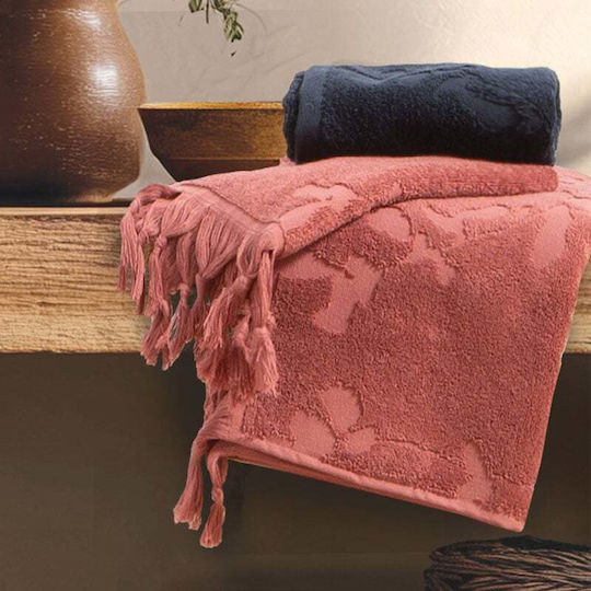 Nef-Nef Homeware Πετσέτα Σώματος Vania 70x140εκ. Rose Βάρους 550gr/m²
