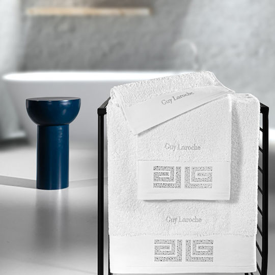 Guy Laroche Σετ Πετσέτες Μπάνιου 3τμχ Marlen White Βάρους 500gr/m²