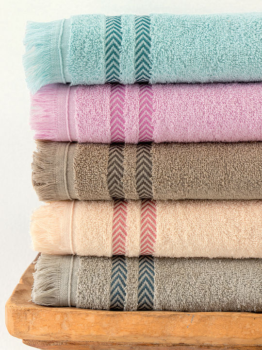 Palamaiki Set of Bath Towels 3 pcs Janis Fog Weight 450gr/m²