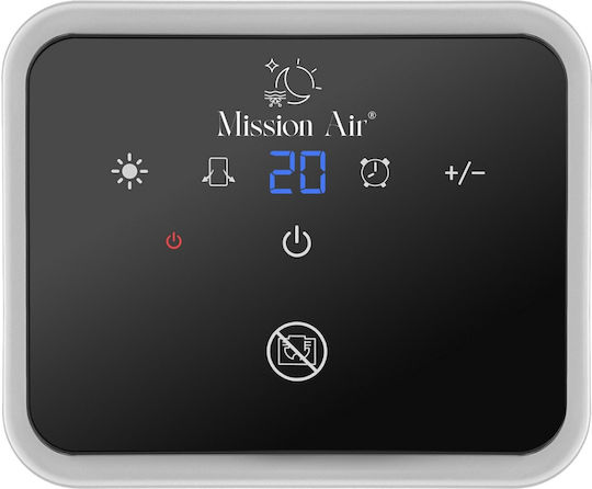 Mission Air Aerotermă Pentru Baie De Podea Neagră 1500W