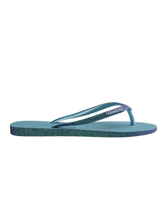 Havaianas Slim Sparkle II Flip Flops Τιρκουάζ