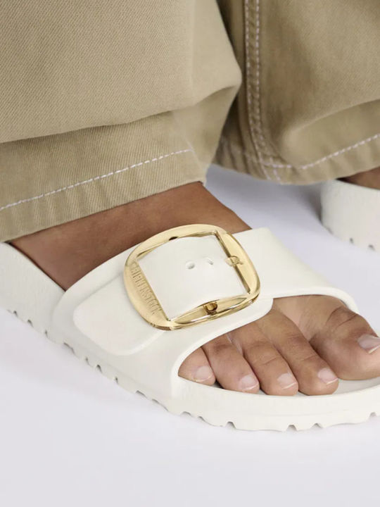 Madrid Big Buckle EVA Slides σε Λευκό Χρώμα