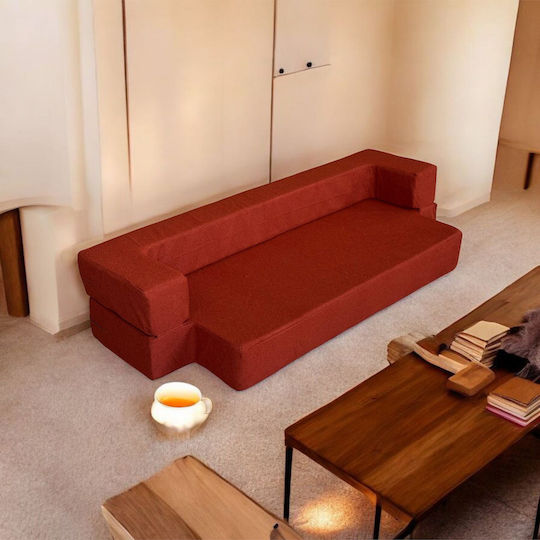 Bean Bag Sofa Red 200x100x20cm