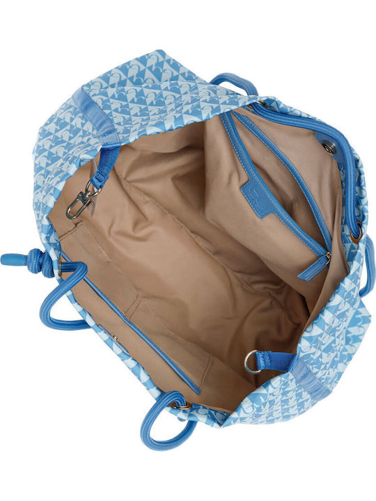 Byblos Stoff Strandtasche Blau