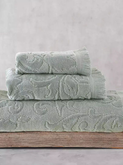 Rythmos Hand Towel Sienna 30x50cm Grey-green Weight 480gr/m²