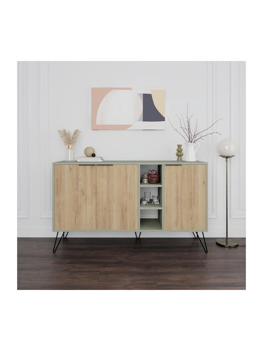 Μπουφές Ξύλινος Πράσινο 142x83x83cm
