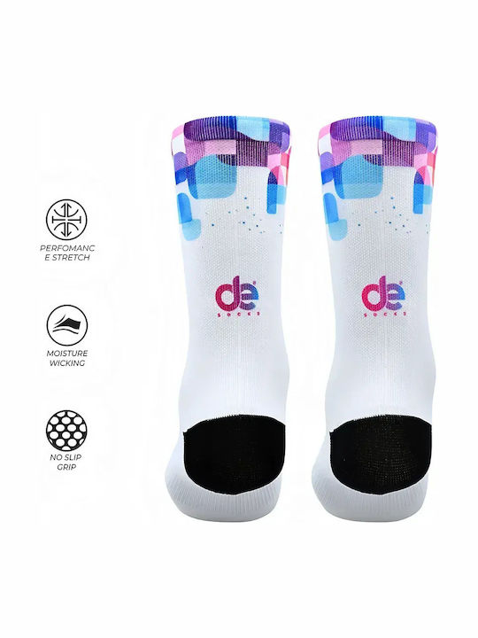 Desocks Running Κάλτσες Λευκές 1 Ζεύγος