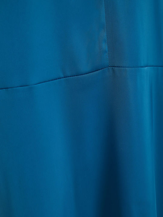 Summer Midi Evening Dress Blue FBL013-117-13 Ocean Depth