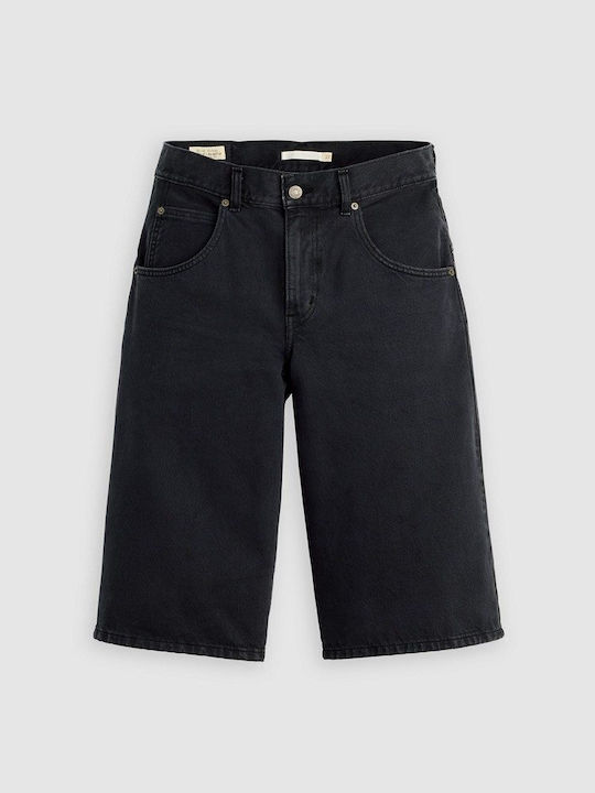 Women's Black Jean Bermudas