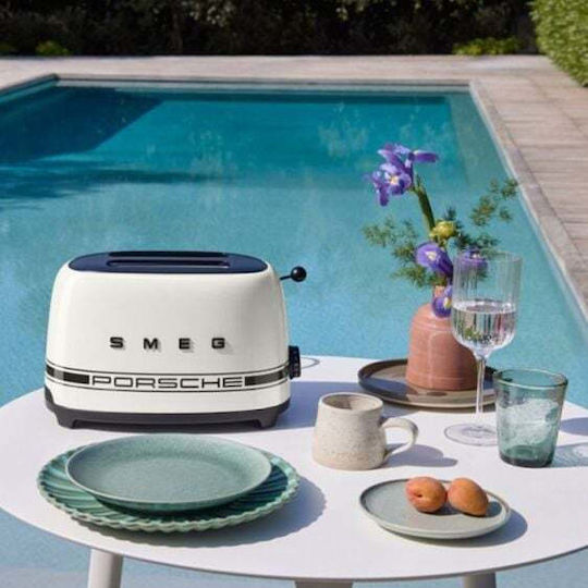 Smeg Φρυγανιέρα 2 Θέσεων 950W Λευκή