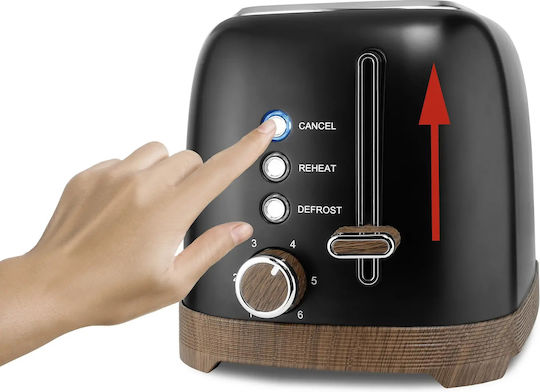 Philco Тостер Двуместен 850W Сив