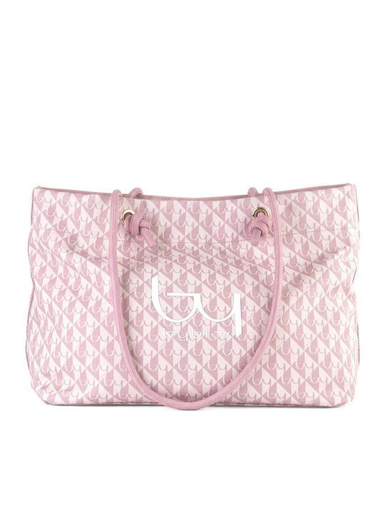 Byblos Fabric Pink Beach Bag