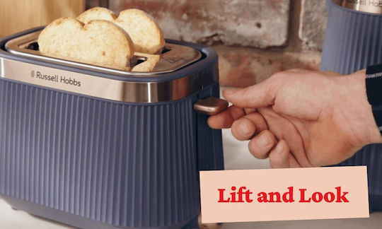 Russell Hobbs Bronte Тостер Двуместен 980W Син