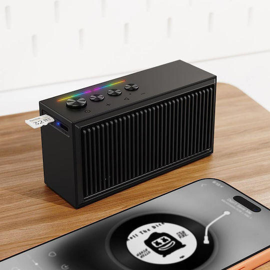 Acefast K9 Go Ηχείο Bluetooth 5W με Διάρκεια Μπαταρίας έως 10 ώρες Μαύρο