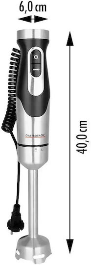 Gastroback Blender de Mână cu Tijă din Inox 1500W Gri