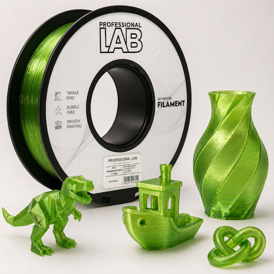 Petg Filament 3d Printer Professional Lab 1 Kg 1.75 Mm Transparent Green