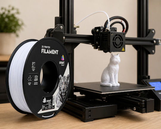 Hs-pla Filament 3d Printer Smart Print 1 Kg 1.75 Mm Fast Printing White