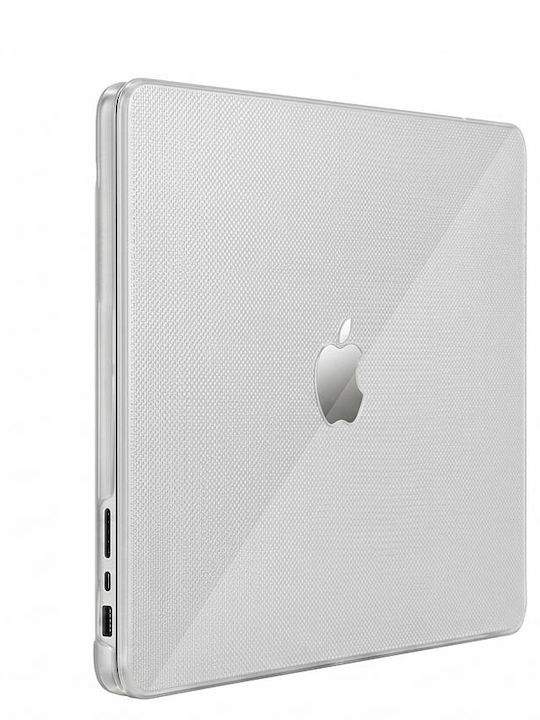 Mw Неплъзгащ Се Текстуриран Твърд Калъф Macbook Air 14-инчов Dotskin Модел Прозрачен