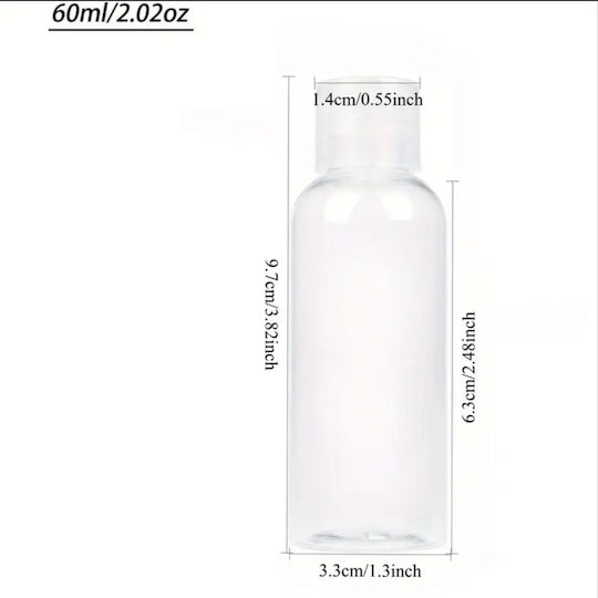 Sticlă Mică Multifuncțională 60ml Reîncărcabilă
