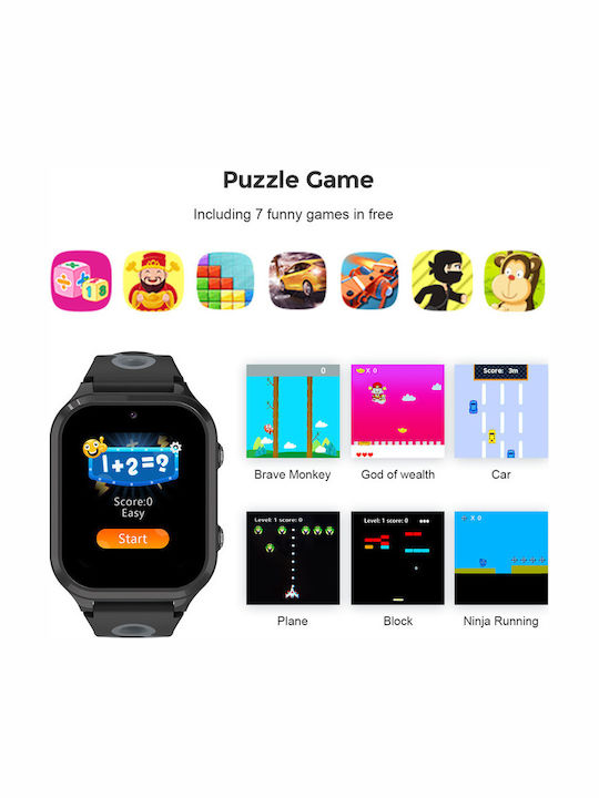 Aoke Kinderuhr mit GPS und Kamera Rosa