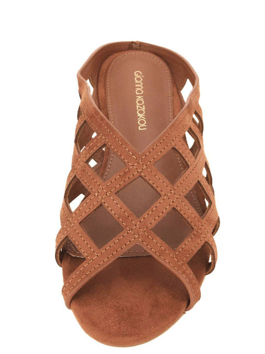 Women's Flat Sandals Brown
