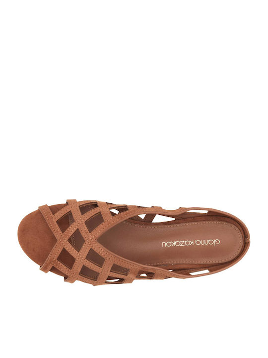 Women's Flat Sandals Brown