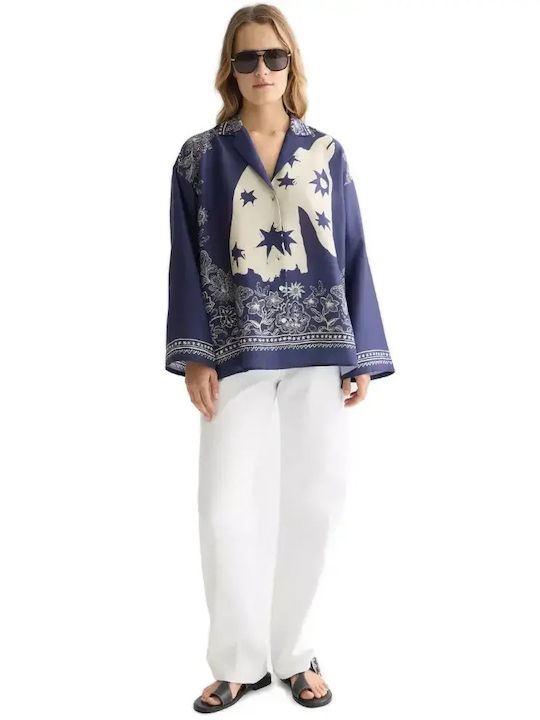 Long Sleeve Women's Shirt Blue