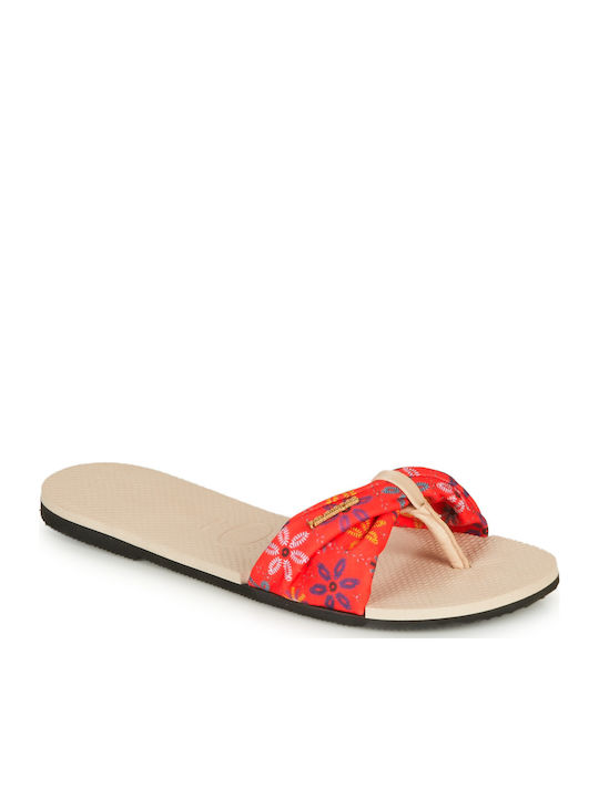 You Saint Tropez Damen-Flip-Flops in Rote Farbe