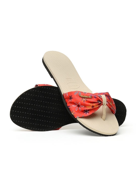 You Saint Tropez Damen-Flip-Flops in Rote Farbe