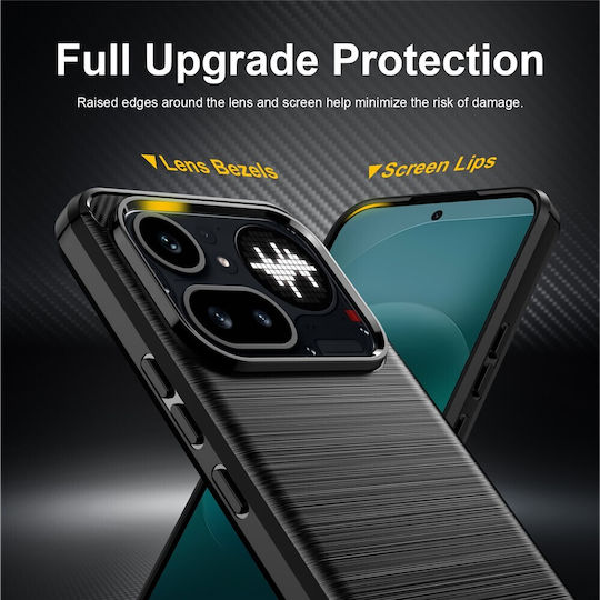 Techsuit Handyhülle aus Silikon in Grau für Nothing Phone (4a) Pro