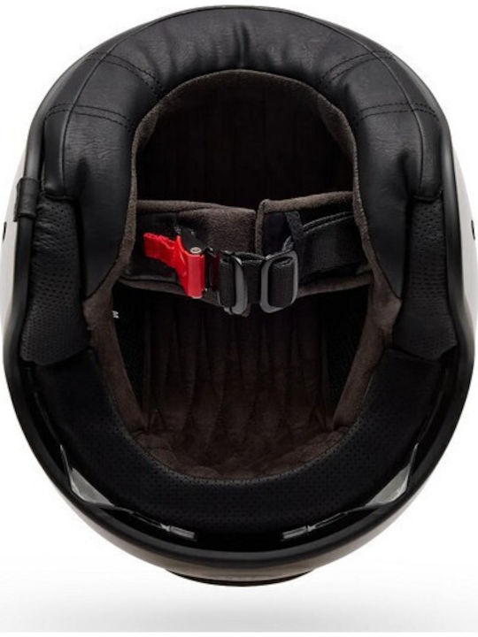 Bell TX-501 Spring Mocha Brown Motorcycle Helmet Jet ECE 22.06 with Sun Visor