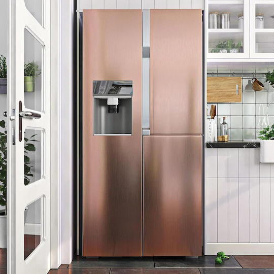Folie Autocolantă pentru Mobilier din Vinil Periat 40 Cm X 10 M Rose Gold