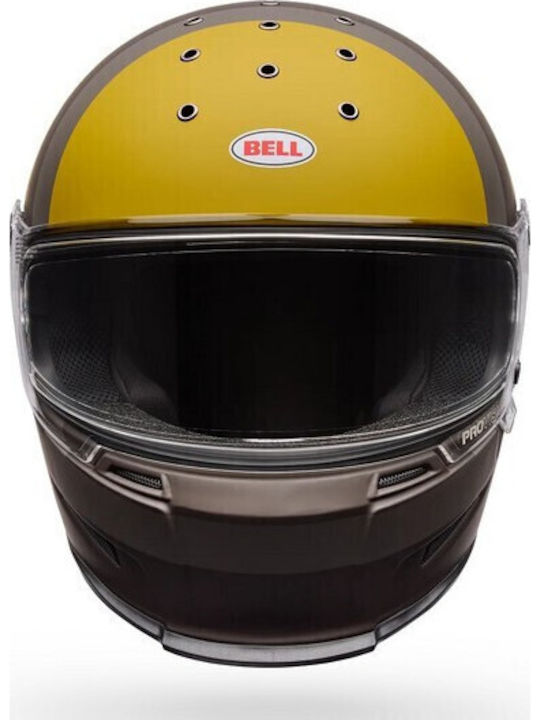 Bell Eliminator Sidetrack Matte Mocha Brown Motorcycle Helmet Full Face ECE 22.06