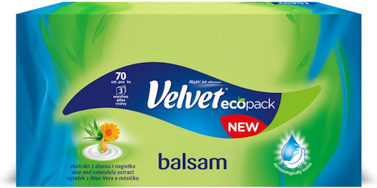 Velvet 70 Velvet Papiertaschentücher 3 Lagen (1 Packung)