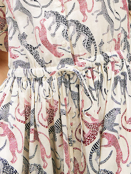 Summer Midi Shirt Dress Mixed