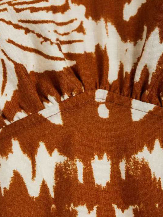 Summer Mini Dress Orange FBL013-107-13 SPICY PUMPKIN