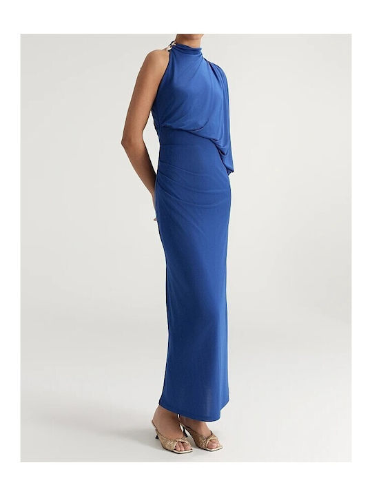 Summer Maxi Dress for Wedding Christening Drape Royal