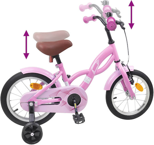 vidaXL 12" Kids' City Bicycle Pink