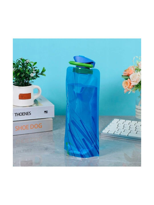 Set Sticlă De Apă Sportivă Din Plastic 700ml Albastră