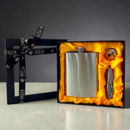 Men's Set Vlv Flask Funnel Multifunctional Knife In Premium Box
