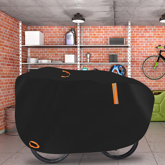 Waterproof Bicycle Cover Reflectors Black 200 X 70 X 110 Cm