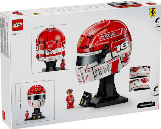 LEGO Editions Scuderia Ferrari HP Charles Leclerc Helmet for 14+ Years 886 Pieces