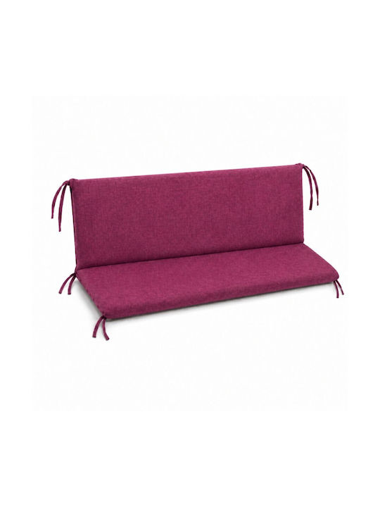 Pucioasa Garden Swing Cushion with Backrest Burgundy 50x150cm