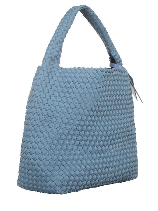 DKNY Geantă Tote de Mână din Material Textil pentru Damă Albastră