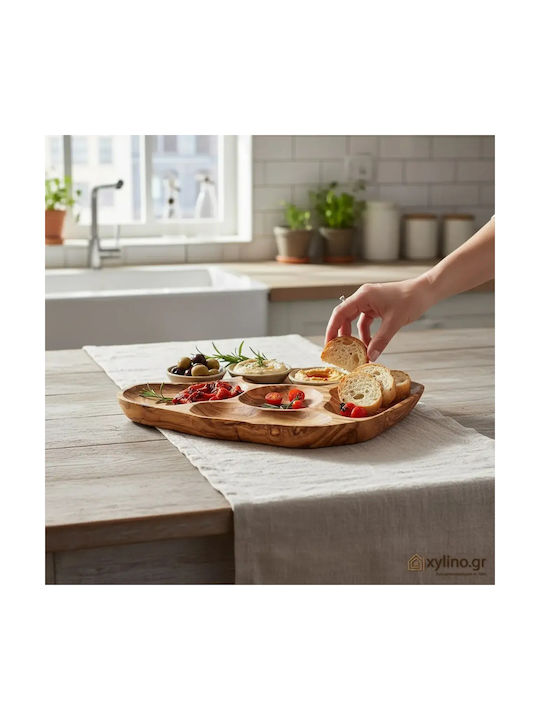 Round Wooden Serving Bowl with 37cm Diameter pl033