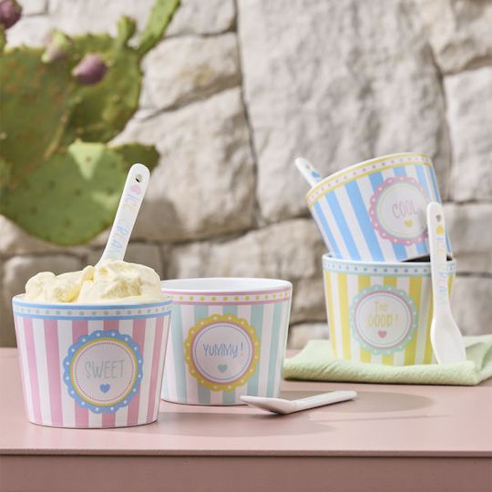 Tognana Madrid Servierschale Eiscreme Rund Keramik mit Durchmesser 8,5cm 2Stücke