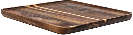Правоъгълна Дървена Чиния За Пустинята 27x27см pl603.004